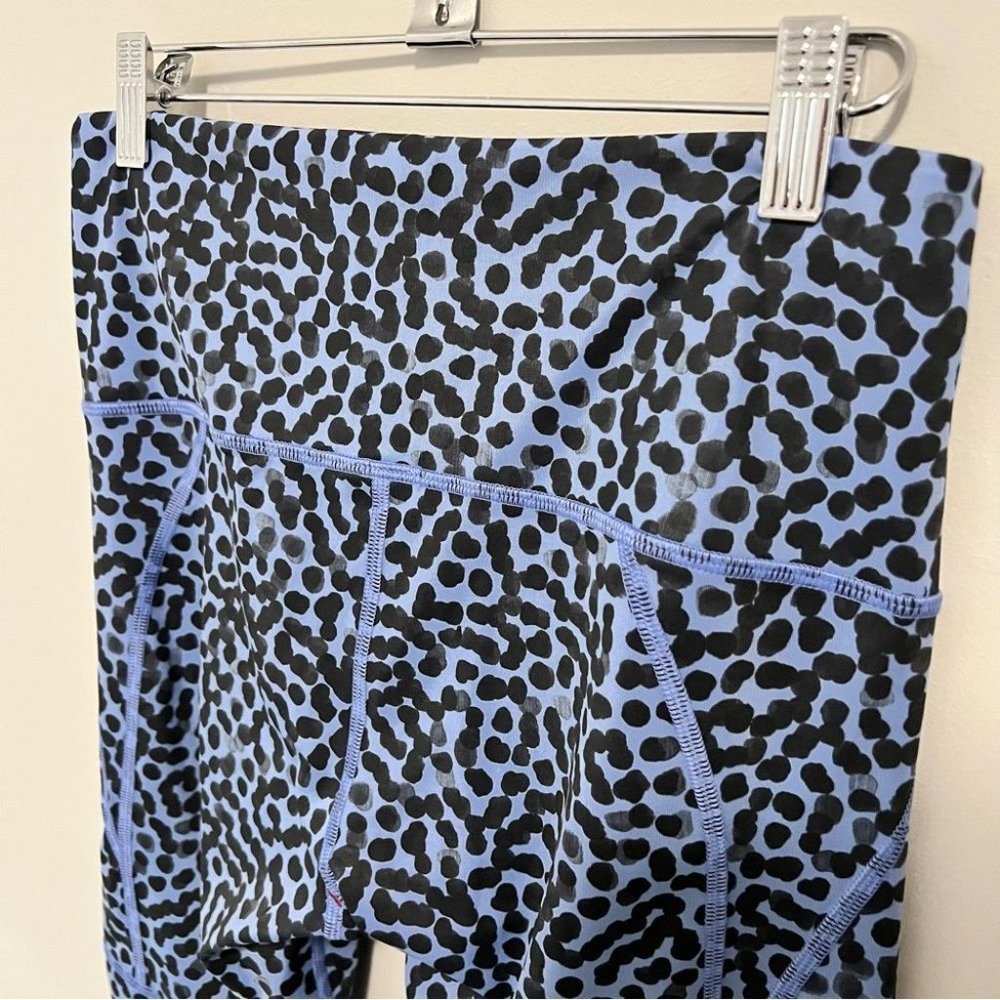 Lululemon All Sport Crop Legging Ace Spot Lullaby Black - Picture 10 of 14